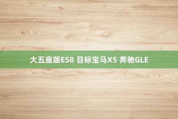 大五座版ES8 目标宝马X5 奔驰GLE