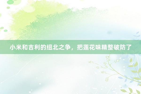 小米和吉利的纽北之争，把莲花味精整破防了