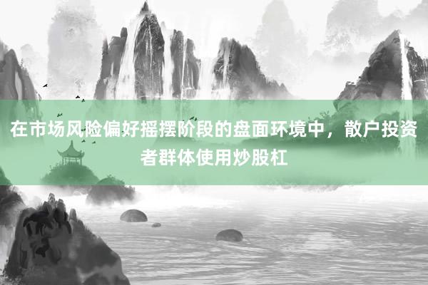 在市场风险偏好摇摆阶段的盘面环境中，散户投资者群体使用炒股杠