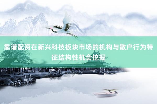 靠谱配资在新兴科技板块市场的机构与散户行为特征结构性机会挖掘